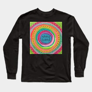 Inhale Exhale Mandala Long Sleeve T-Shirt